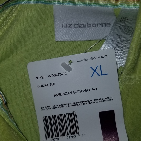 Brand new with tags Liz Claiborne velour jacket - Picture 4 of 7